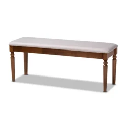 Giovanni Fabric Upholstered And Wood Dining Bench - Baxton Studio -Outlet Baxton Studio Store GUEST 498a7531 e443 485e 9324 8a516a1d257b
