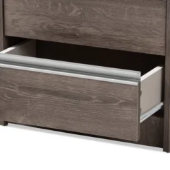 Gallia Modern And Contemporary Oak Finished 2 Drawer Nightstand Brown - Baxton Studio -Outlet Baxton Studio Store GUEST 4a3ddb33 001f 4309 a8fa 9d730a91bde8