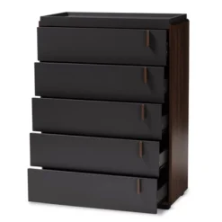 5 Drawer Rikke Two-Tone Wood Chest Brown - Baxton Studio -Outlet Baxton Studio Store GUEST 4b4ad442 60e7 498c 8272 221d60a7f176