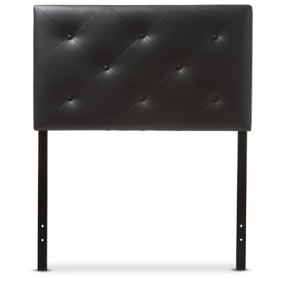 Twin Baltimore Modern And Contemporary Faux Leather Upholstered Headboard - Baxton Studio 1 Twin Baltimore Modern And Contemporary Faux Leather Upholstered Headboard - Baxton Studio