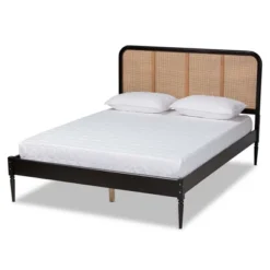 Queen Elston Wood And Synthetic Rattan Platform Bed - Baxton Studio 23 Queen Elston Wood And Synthetic Rattan Platform Bed - Baxton Studio -Outlet Baxton Studio Store GUEST 4c5a1b89 27d4 48f2 86fe f473f9b7e9ca
