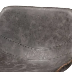 Set Of 2 Tani Faux Leather Upholstered Metal Barstools Gray/Black - Baxton Studio -Outlet Baxton Studio Store GUEST 4c6296bb a429 4404 99a5 e45a441cd49d