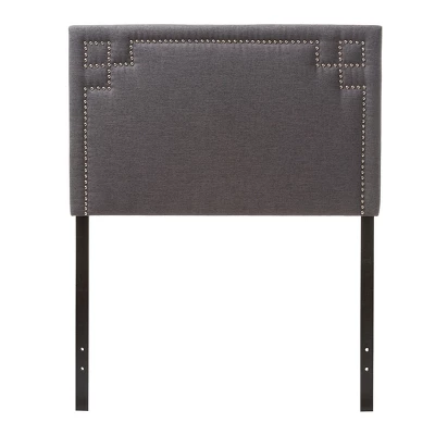 Geneva Modern And Contemporary Fabric Upholstered Headboard - Twin - Baxton Studio 4 Geneva Modern And Contemporary Fabric Upholstered Headboard - Twin - Baxton Studio - Image 4