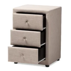 Tessa 3 Drawer Nightstand - Baxton Studio -Outlet Baxton Studio Store GUEST 4f0b83ae 4047 4c64 ac82 4398945d215f