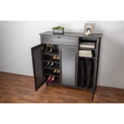 Pocillo Wood Shoe Storage Cabinet Dark Brown - Baxton Studio -Outlet Baxton Studio Store GUEST 4f9c0e7b a84b 412b 9ebf a320635260d0