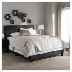 Brookfield Modern And Contemporary Fabric Bed - Baxton Studio -Outlet Baxton Studio Store GUEST 5003bd9c 3626 40c1 b5f7 9f95c8c7e343