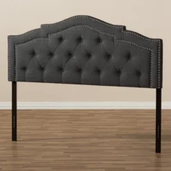 Queen Edith Modern And Contemporary Fabric Headboard Dark Gray - Baxton Studio -Outlet Baxton Studio Store GUEST 515a2ff4 48c6 4851 a517 00811760bc97