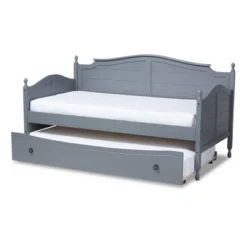 Twin Mara Wood Daybed With Trundle - Baxton Studio -Outlet Baxton Studio Store GUEST 51d1e592 88ac 4afe 9dcd 207d7dab33c7