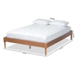 Colette French Bohemian Wood Platform Bed Frame - Baxton Studio -Outlet Baxton Studio Store GUEST 52e9ed30 5b68 4b77 af3a c33a01e58e96