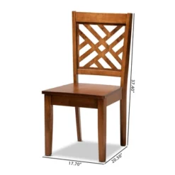 Caron Wood Dining Chair Set - Baxton Studio -Outlet Baxton Studio Store GUEST 5305a1aa ca0c 41ef 9732 814c8ec29eca
