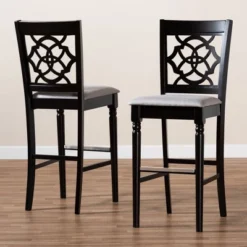 Set Of 2 Alexandra Barstool - Baxton Studio -Outlet Baxton Studio Store GUEST 545290a3 6c96 4ccc 99f8 b3d8b986024e