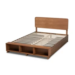 4 Drawer Vita Modern Transitional Wood Platform Storage Bed Walnut/Brown - Baxton Studio -Outlet Baxton Studio Store GUEST 546c802e 0ca9 4748 bc10 2c0c3976060b
