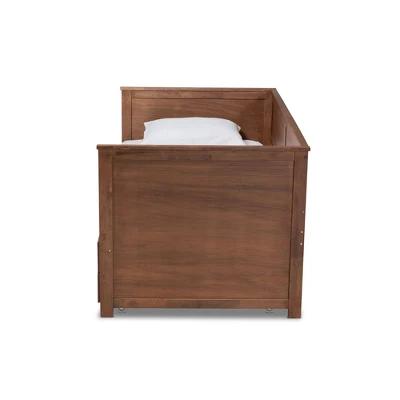 Twin To King Thomas Expandable Daybed With Storage Drawers - Baxton Studio 4 Twin To King Thomas Expandable Daybed With Storage Drawers - Baxton Studio - Image 4