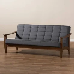 Larsen Wood Sofa Gray - Baxton Studio -Outlet Baxton Studio Store GUEST 56671d07 2beb 4321 a7a3 6f2cd9a74611