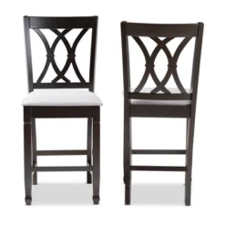 2pc Reneau Finished Wood Counter Height Pub Chairs - Baxton Studio 13 2pc Reneau Finished Wood Counter Height Pub Chairs - Baxton Studio -Outlet Baxton Studio Store GUEST 566c06c6 9987 4aa5 a902 967059e96c44