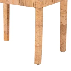 Abelia Natural Rattan And Mahogany Wood Short Accent Bench Natural Brown - Baxton Studio -Outlet Baxton Studio Store GUEST 5670074a 679d 472c b38d d643b47b0ff9