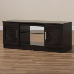 Gianna Modern And Contemporary Finished TV Stand For TVs Up To 47" Dark Brown - Baxton Studio -Outlet Baxton Studio Store GUEST 5746c806 71da 4d1f 81b4 224e9cbd5e4b
