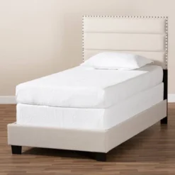 Ansa Upholstered Bed - Baxton Studio -Outlet Baxton Studio Store GUEST 57ccbc75 d3bd 4f48 8172 9ea0f2e13a72