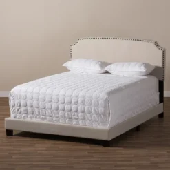 Odette Modern And Contemporary Fabric Upholstered Bed Light Beige - Baxton Studio 15 Odette Modern And Contemporary Fabric Upholstered Bed Light Beige - Baxton Studio -Outlet Baxton Studio Store GUEST 5a85fce6 9969 4d06 8e52 e47f0d8b05a4