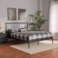 Samir Metal Platform Bed Black - Baxton Studio -Outlet Baxton Studio Store GUEST 5b5f90e7 1944 45a4 af46 59a8fc916908