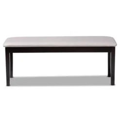Teresa Fabric Upholstered And Wood Dining Bench - Baxton Studio