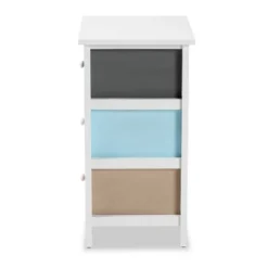 Kalila Wood 3 Drawer Nightstand White - Baxton Studio -Outlet Baxton Studio Store GUEST 5bd3f111 6794 49d8 8aa3 3d8b16591589