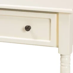 Mahler Wood 1 Drawer Console Table White - Baxton Studio -Outlet Baxton Studio Store GUEST 5c61d721 6e7e 4fe3 bbe4 038a249879b7