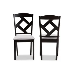 Set Of 2 Ruth Espresso Finished Dining Chair Gray/ Brown - Baxton Studio 8 Set Of 2 Ruth Espresso Finished Dining Chair Gray/ Brown - Baxton Studio -Outlet Baxton Studio Store GUEST 5d22a1e0 8523 459b 9349 fccaadc03122