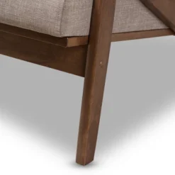 Bianca Mid-Modern Walnut Wood Fabric Tufted 2 Seater Loveseat Light Gray - Baxton Studio -Outlet Baxton Studio Store GUEST 5d48540b 2659 4e3e ac2a f51451f28ead