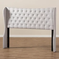 Cadence Modern And Contemporary Fabric Button Tufted Winged Headboard Gray - Baxton Studio -Outlet Baxton Studio Store GUEST 5e32d207 1797 45d6 9275 35e702bfe6c5
