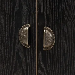 Denali Wood And Metal Storage Cabinet Brown/Black - Baxton Studio -Outlet Baxton Studio Store GUEST 5ffb7546 c260 4b32 9d2f 3065857887ef