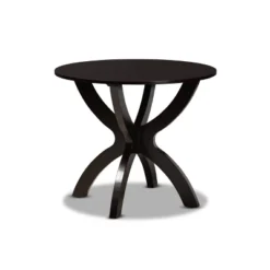 35" Tilde Wide Round Wood Dining Table - Baxton Studio -Outlet Baxton Studio Store GUEST 610e22b4 9a54 4d42 b388 743cb13d1e23