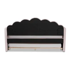 Timila Velvet Fabric Upholstered Daybed With Trundle Light Pink - Baxton Studio -Outlet Baxton Studio Store GUEST 611877b5 3542 4c11 b636 78908210a7c8