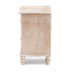Celia Wood And Mirror 2 Drawer Quatrefoil Nightstand Natural - Baxton Studio -Outlet Baxton Studio Store GUEST 615f5133 fba1 494e 8fcf aee0f9e3d5d4