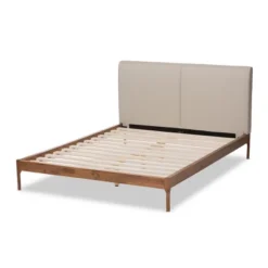 Aveneil Walnut Finished Platform Bed - Baxton Studio -Outlet Baxton Studio Store GUEST 628229b8 2e34 4e3f 8738 f47ac791293b