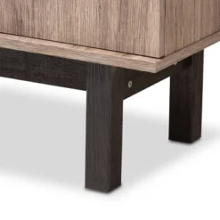 73" 2 Door Arend Two-Tone Wood Bookshelf Brown - Baxton Studio -Outlet Baxton Studio Store GUEST 63976289 870e 4421 9915 529b38e59e46