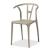 4pc Warner Plastic Dining Chair Set - Baxton Studio
