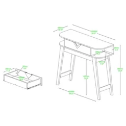 Wales Wood 1 Drawer Console Table Light Brown - Baxton Studio -Outlet Baxton Studio Store GUEST 65c48dc8 b8c1 4648 a2da 1cccb112b18c