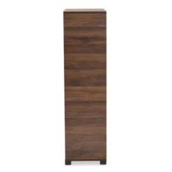 Raina Two-Tone Wood 2 Door Shoe Storage Cabinet Walnut Brown/Black - Baxton Studio -Outlet Baxton Studio Store GUEST 661be6c0 9e5f 4cef 8c60 e436baf3ee2c