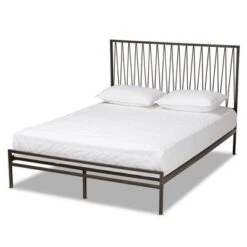 Jeanette Metal Platform Bed Black - Baxton Studio -Outlet Baxton Studio Store GUEST 67aa5e65 5351 405c a04c 93792c0455a9