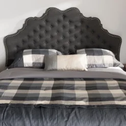 Hilda Modern And Contemporary Fabric Headboard Dark Gray - Baxton Studio -Outlet Baxton Studio Store GUEST 67ceffd6 5e1c 41f2 a05f a8e02c21dda1