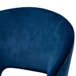 Vianne Velvet Upholstered Metal Dining Chair Navy Blue/Gold - Baxton Studio -Outlet Baxton Studio Store GUEST 68125341 9165 4002 91e9 c242328c1633