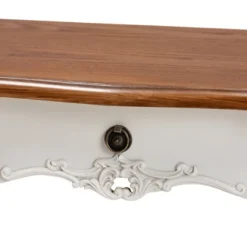 Sophie Small 3 Drawer Wood Console Table White/Brown - Baxton Studio -Outlet Baxton Studio Store GUEST 6a765946 e199 4d11 bb5e 7e825d8680ef