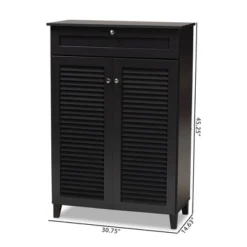Shelf Wood Shoe Storage Cabinet With Drawer Coolidge Black - Baxton Studio -Outlet Baxton Studio Store GUEST 6a8d38a6 51bb 4c06 b87a 64d900ced4c4