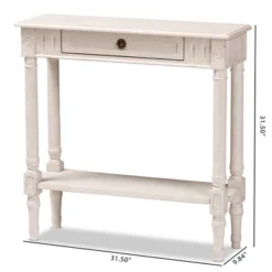Ariella Whitewashed 1 Drawer End Table White - Baxton Studio 18 Ariella Whitewashed 1 Drawer End Table White - Baxton Studio -Outlet Baxton Studio Store GUEST 6a8d4007 203d 47c6 a07c 218c3ea25d4c
