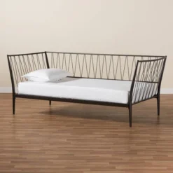 Twin Lysa Metal Daybed Black - Baxton Studio 13 Twin Lysa Metal Daybed Black - Baxton Studio -Outlet Baxton Studio Store GUEST 6c0f5021 bc2c 4cdb 9aac 8b1d67973daf