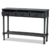 Garvey Wood 3 Drawer Entryway Console Table - Baxton Studio