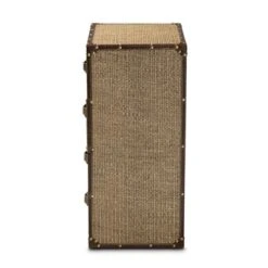 Owen Fabric Upholstered 4 Drawer Accent Storage Cabinet Brown - Baxton Studio -Outlet Baxton Studio Store GUEST 6d306abb 2f7e 40dd 82f9 15cad6553e87