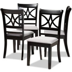 Set Of 4 Clarke Dining Chair - Baxton Studio -Outlet Baxton Studio Store GUEST 6d4017bb b5fa 428a 890c 81efb91b0be2