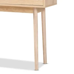 Baird Wood And Rattan 2 Drawer Console Table Brown - Baxton Studio -Outlet Baxton Studio Store GUEST 6eb05792 c461 47b8 a8a1 689cdb7cbe91